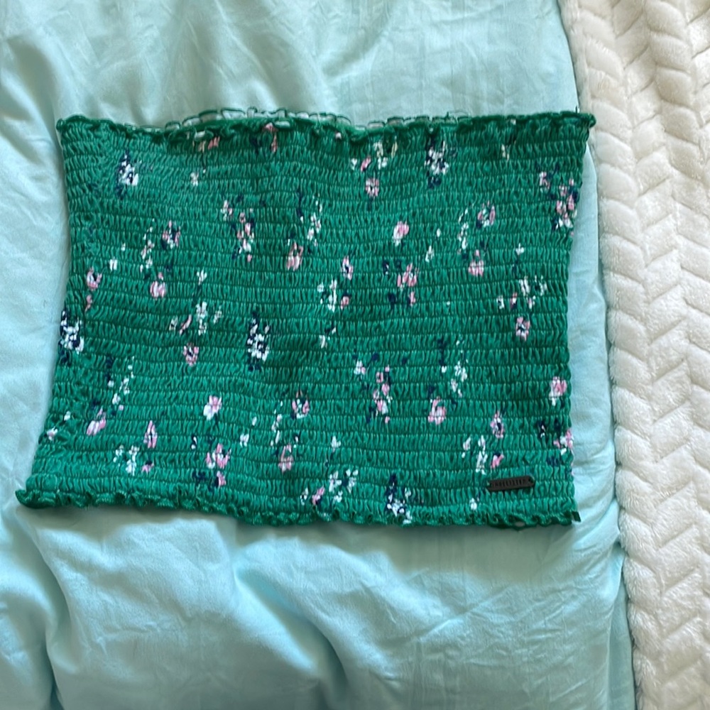 Green tube top, hollister.